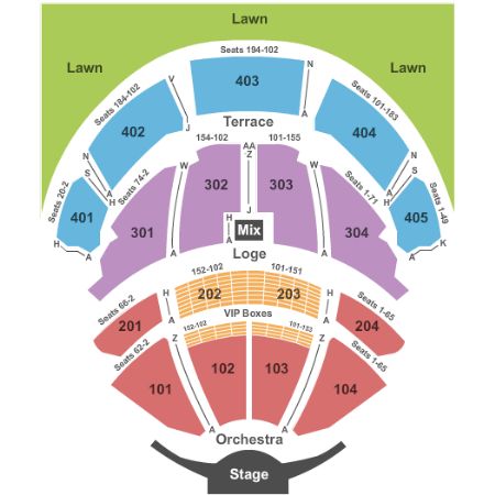 Pnc Arts Center Seating Chart With Seat Numbers | Elcho Table